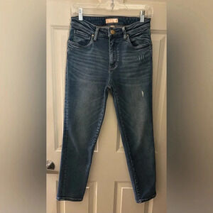 Kut From The Kloth Catherine High Rise Ankle Straight Leg Jeans, Size 4